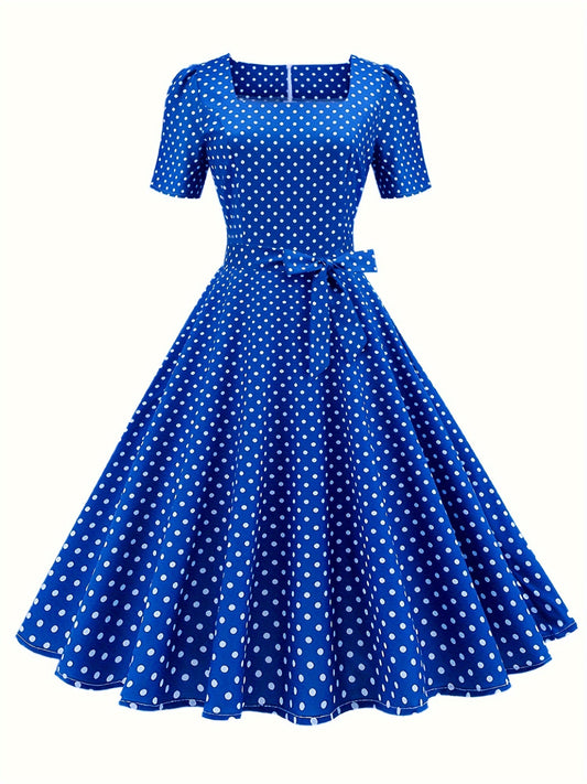 Annalena | Vintage-Kleid mit kurzen Ärmeln