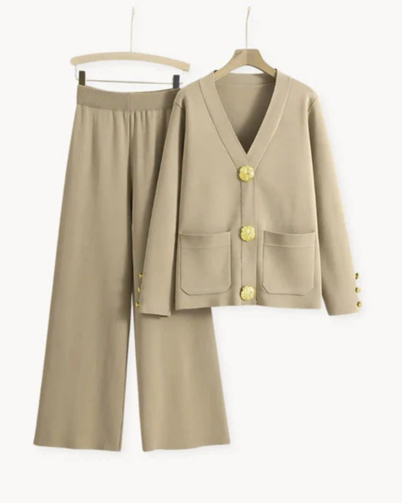 Klaudia | Stilvoll Strickjacke Set
