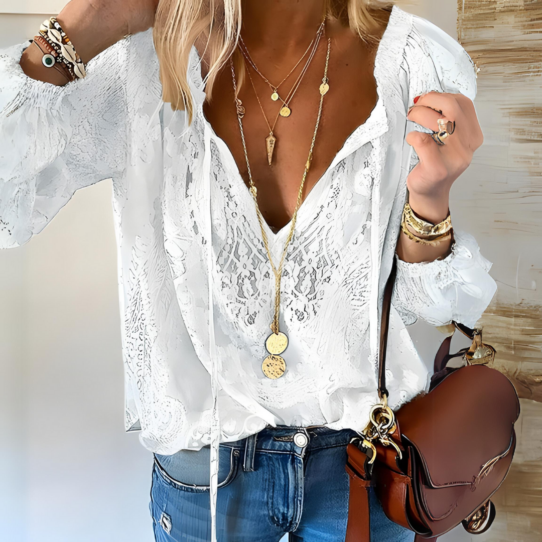 Bella | Damenbluse im Boho-Stil – Elegante Bluse für Frauen