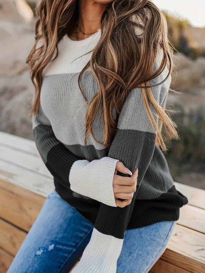 Esmeralda | Gestreifter Strickpullover
