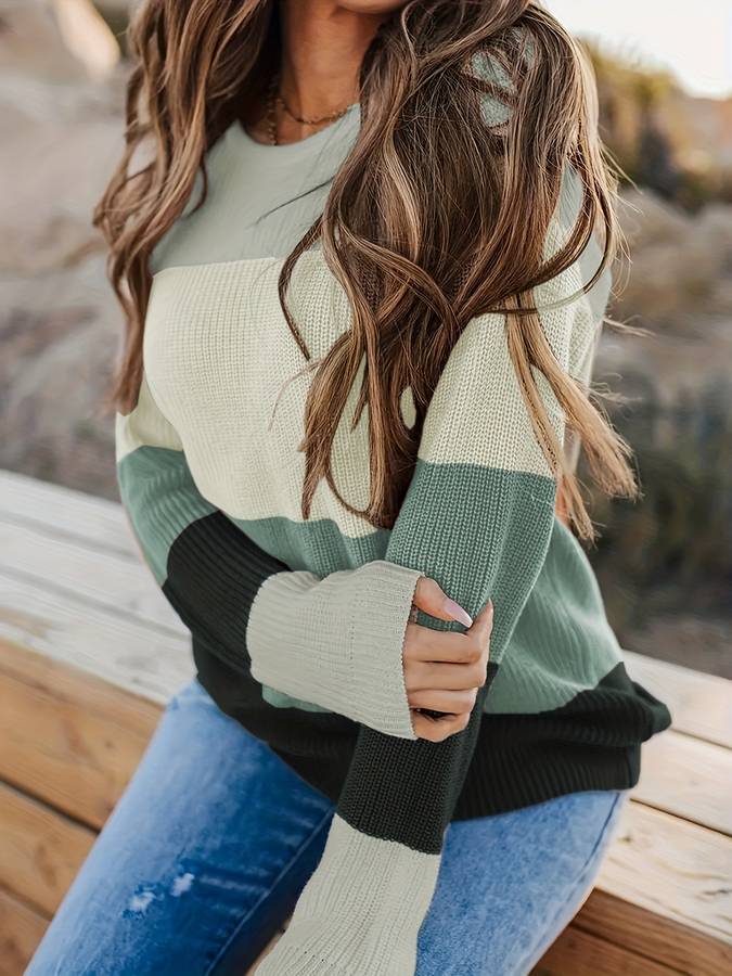 Esmeralda | Gestreifter Strickpullover