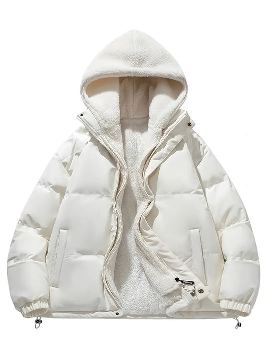 Theo | Fleece Winterjacke mit Kapuze