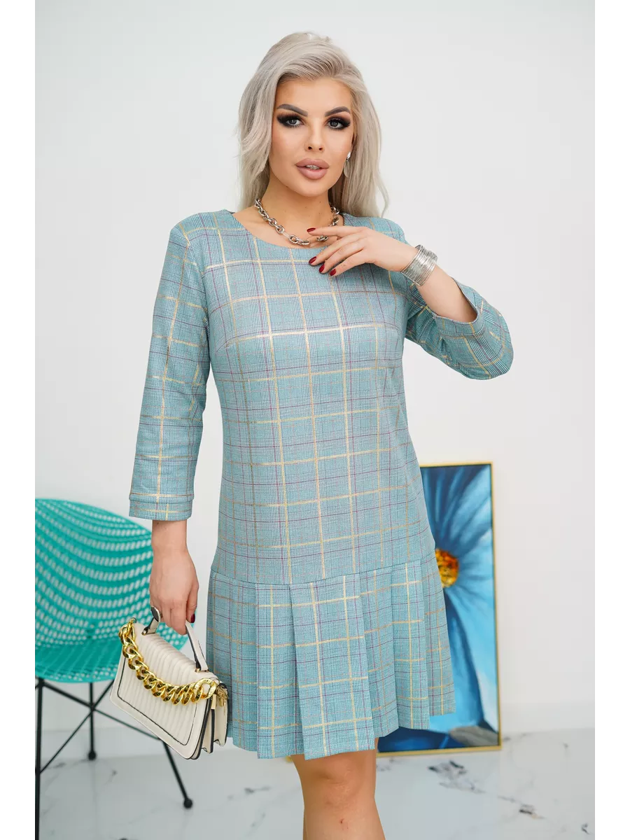 Marie | Festliches A-Linien Kleid Damen in Grün und Lila für Elegante Anlässe