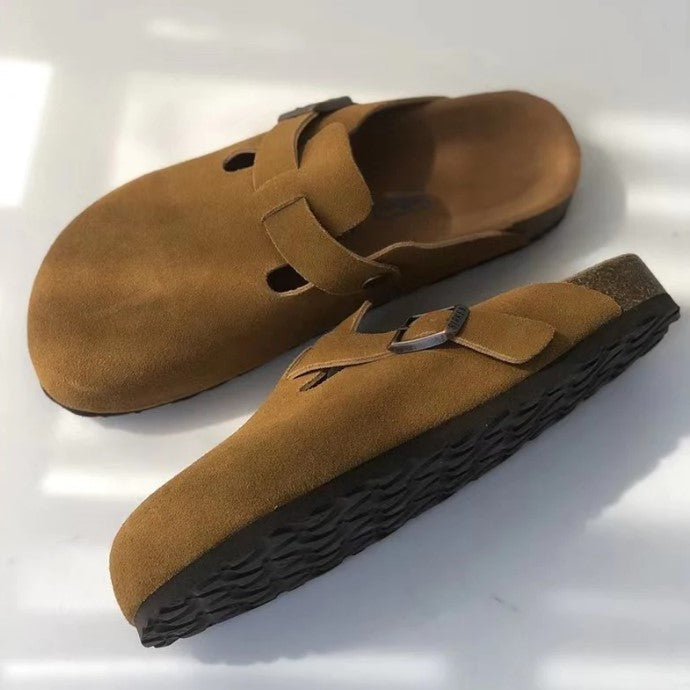Bastian | Clogs Wildleder mit Verstellbarer Schnalle