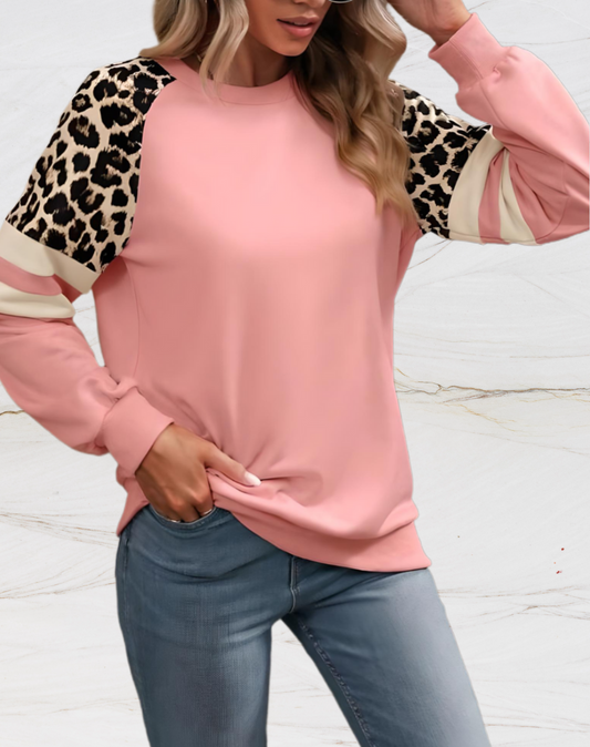 Evelyn | Oversize Pullover mit Leopardenmuster