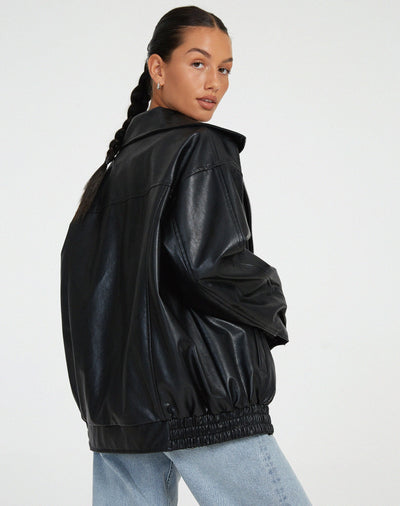 Alma | Lockere Lederjacke