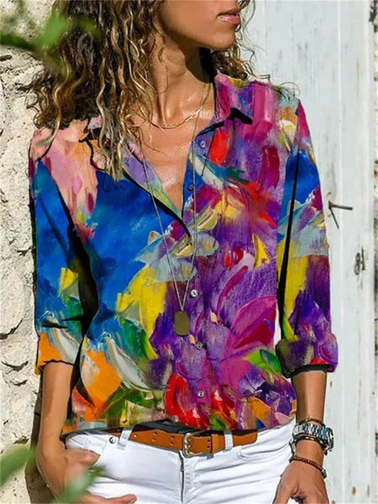 Hazel Damenbluse - Elegante Bluse aus Hochwertiger Baumwolle für Festliche Anlässe-1