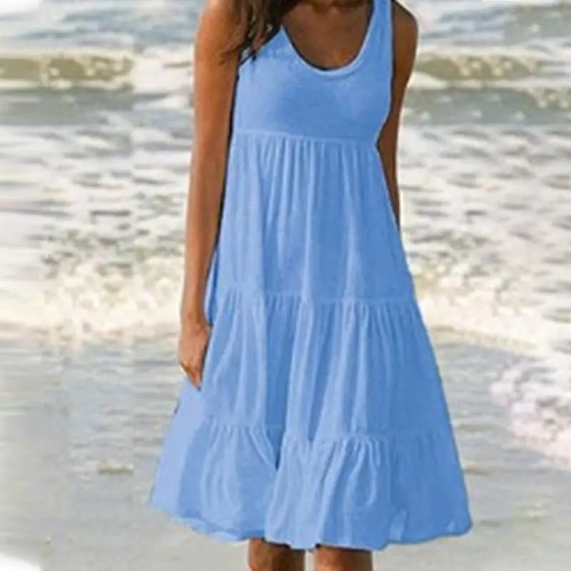 Variant image for Jocoo | Damenkleid Boho Mini Kleid mit Rüschen für Sommerlook-5