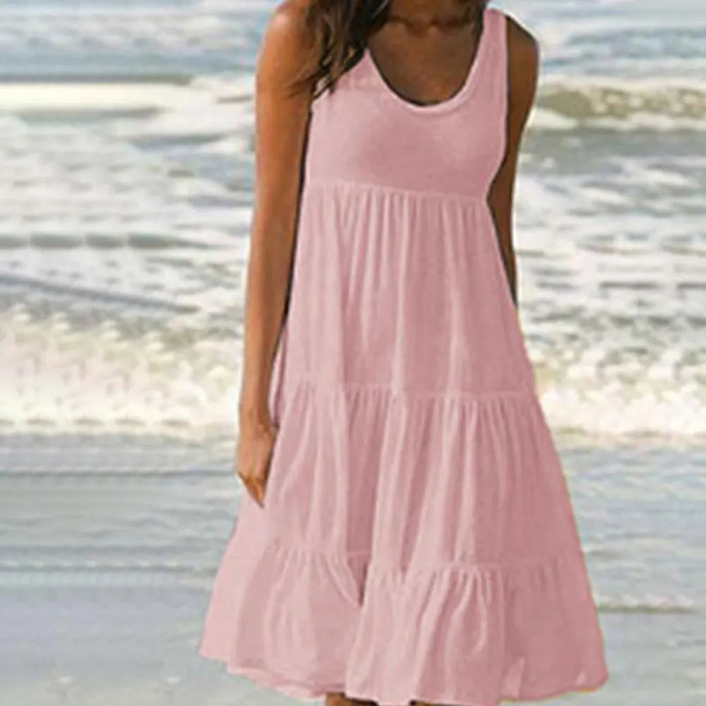 Stefanie | Damenkleid Boho Mini Kleid mit Rüschen für Sommerlook