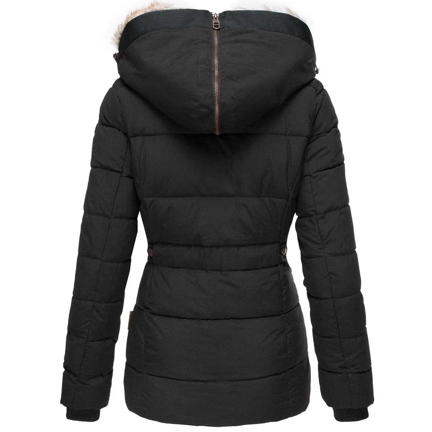 Elisa | Warmer pelzgefütterter Wintermantel