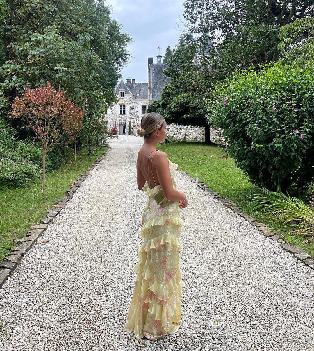 Luna | Maxikleid Sommer mit Rüschen für Damen – Festlich und Elegant-6