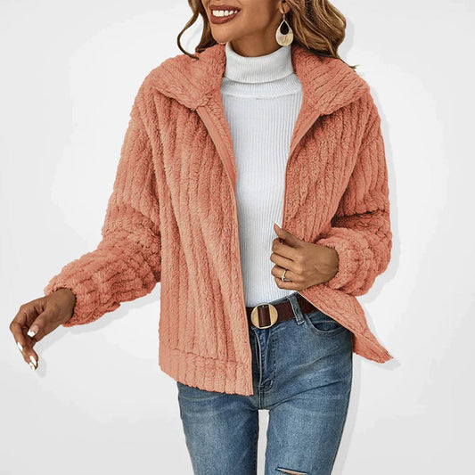 Jutta | Elegante lange Fleece-Weste