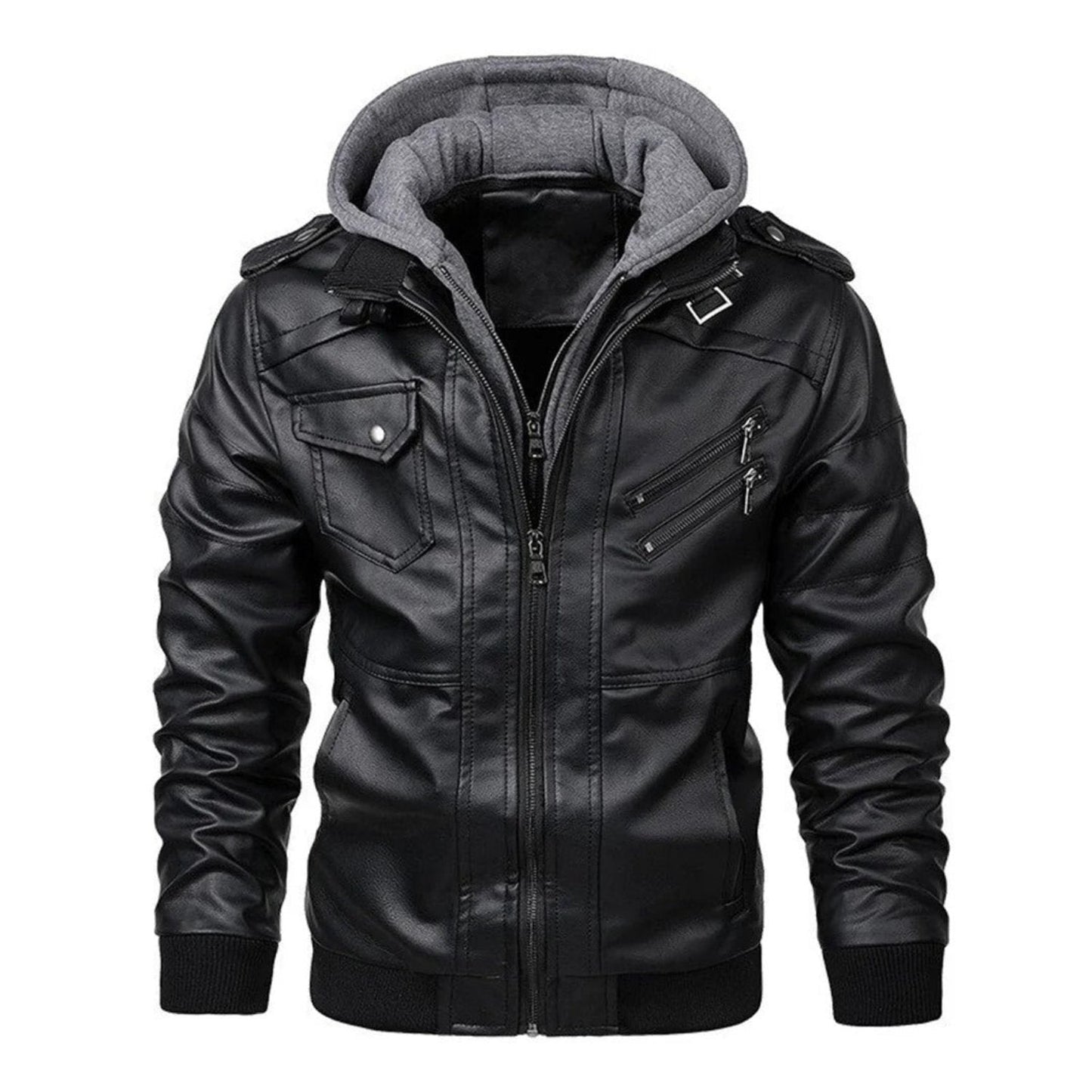 Rafael | Lederjacke mit Kapuze
