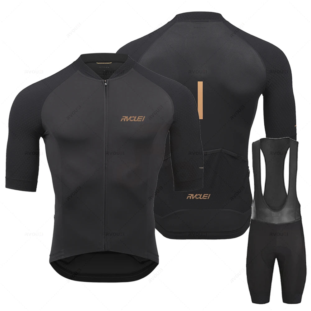 Rvouei | Langarm Radsport Trikot -Set