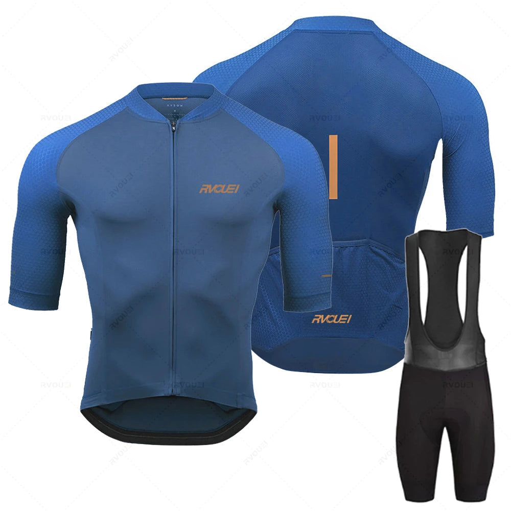 Rvouei | Langarm Radsport Trikot -Set