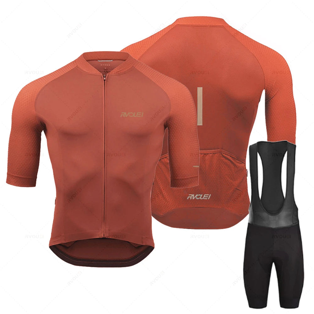 Rvouei | Langarm Radsport Trikot -Set