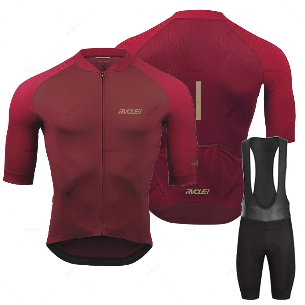 Rvouei | Langarm Radsport Trikot -Set