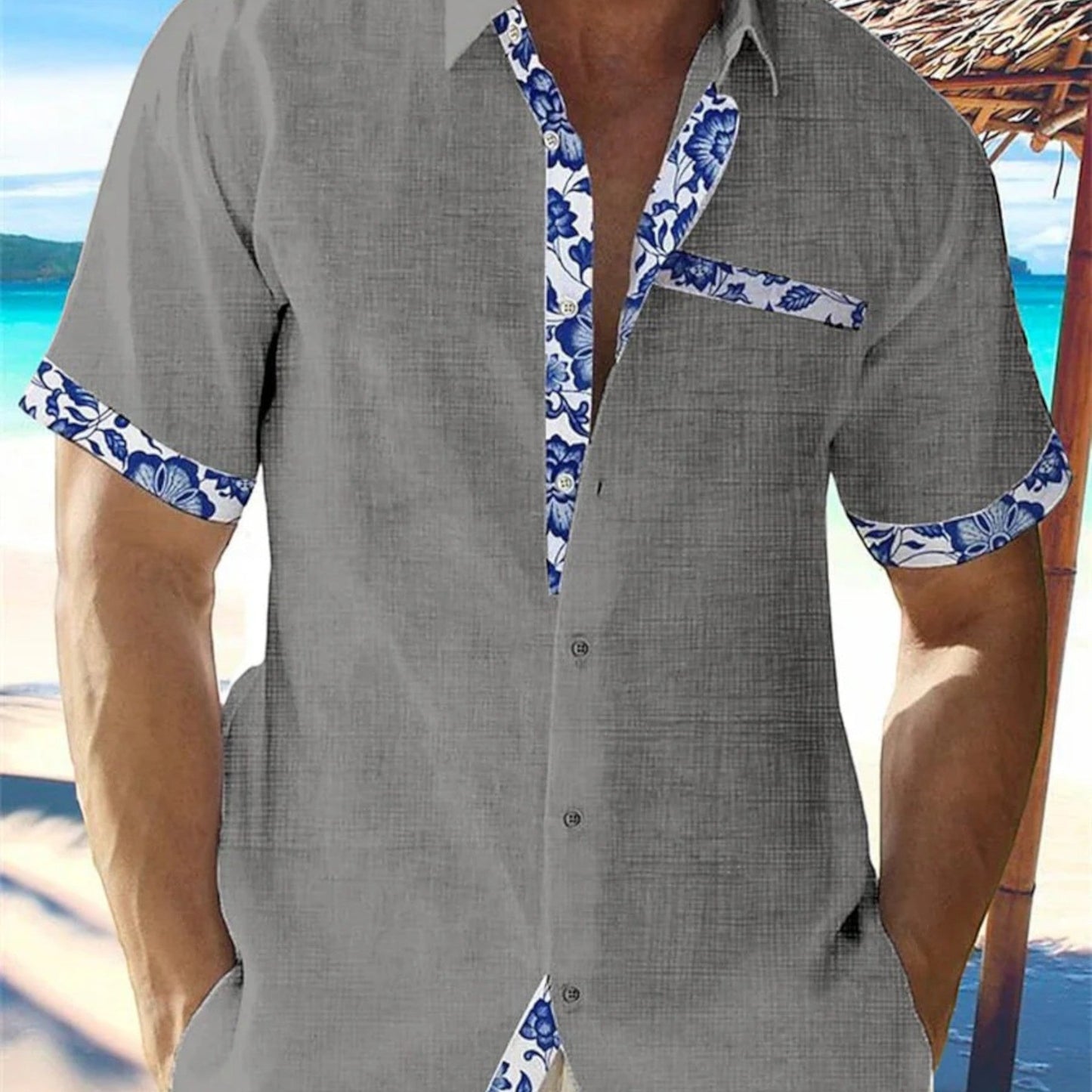 George | Tropische Männerbluse