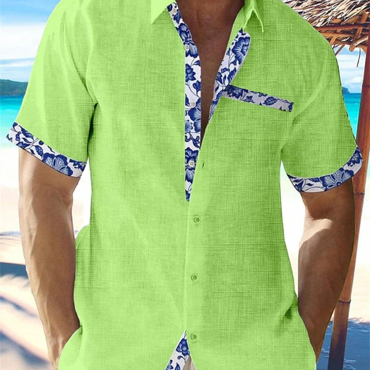 George | Tropische Männerbluse
