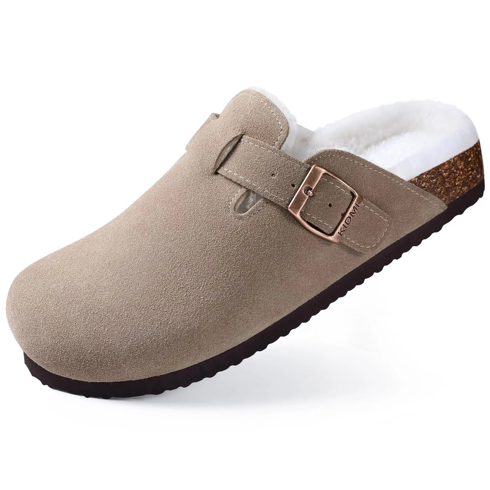 Variant image for Kidmi | Clogs Schuhe für Frauen und Männer aus Wildleder mit Kork-Fußbett-17