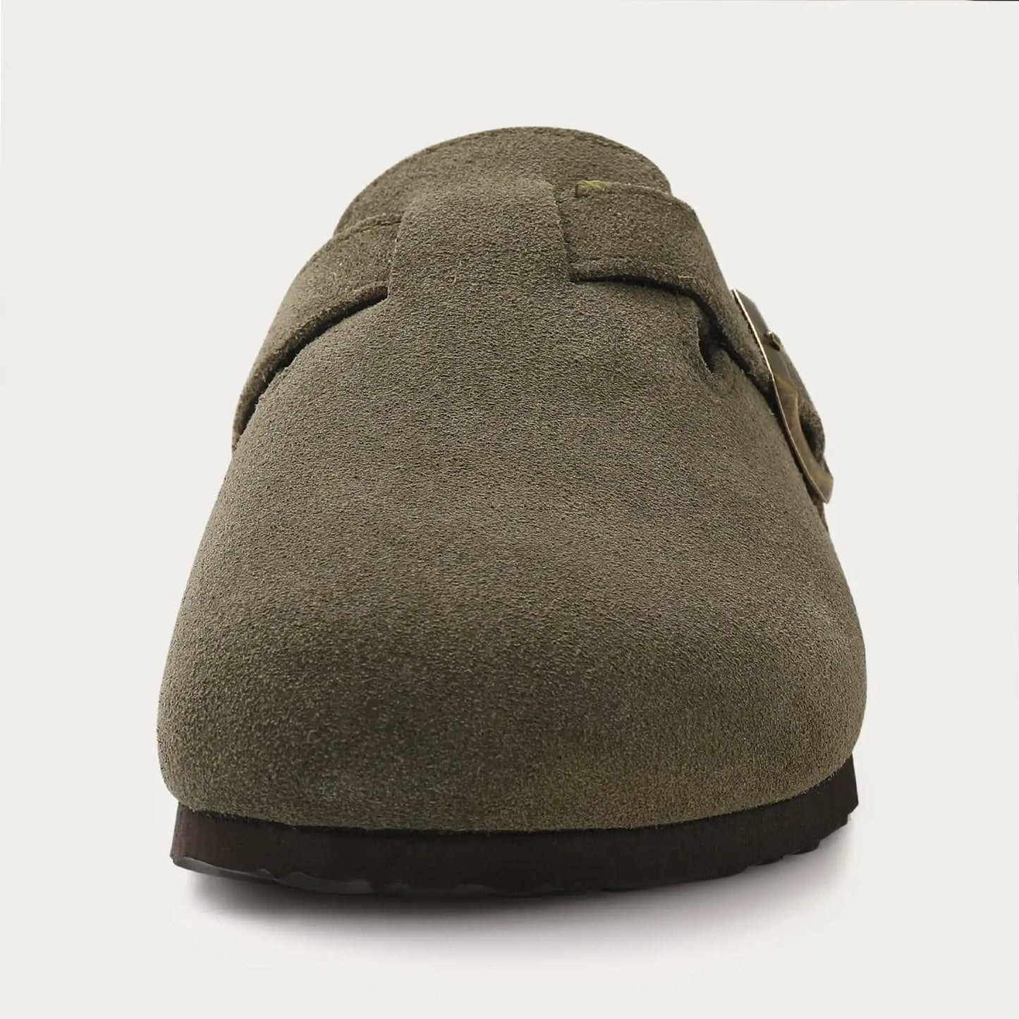 Kidmi | Clogs Schuhe für Frauen und Männer aus Wildleder mit Kork-Fußbett