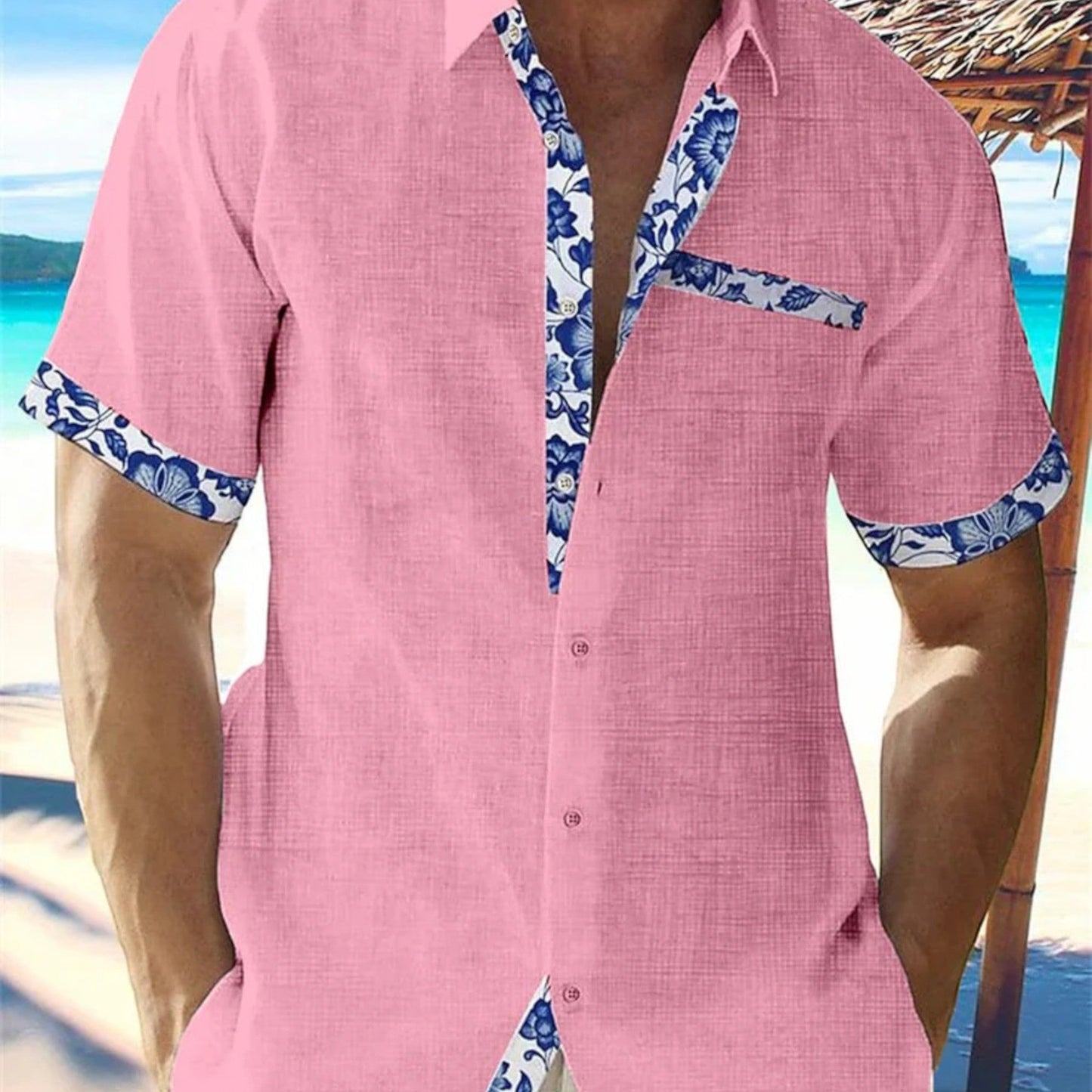 George | Tropische Männerbluse