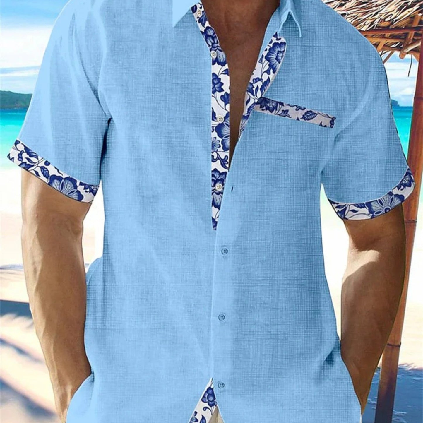 George | Tropische Männerbluse
