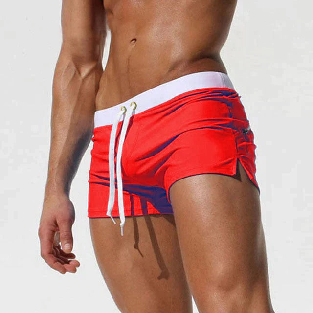 Shimon | Einstellbare Kordelstrich -Schwimmshorts