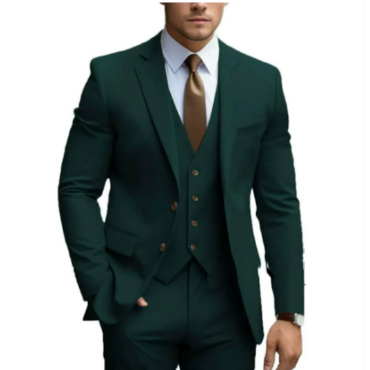 Variant image for Noble Elegance | Men's Wedding Suit 3-Part Ensemble-73