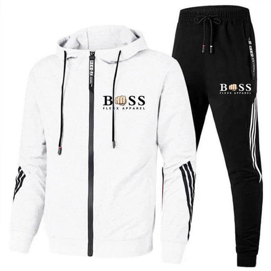Herren Sportanzug Set – Atmungsaktives Polyester, 2-teiliges Trainingsoutfit-1
