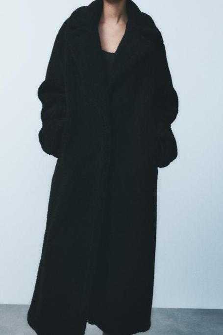 Marlene | Komfortabler langer Winter-Teddymantel