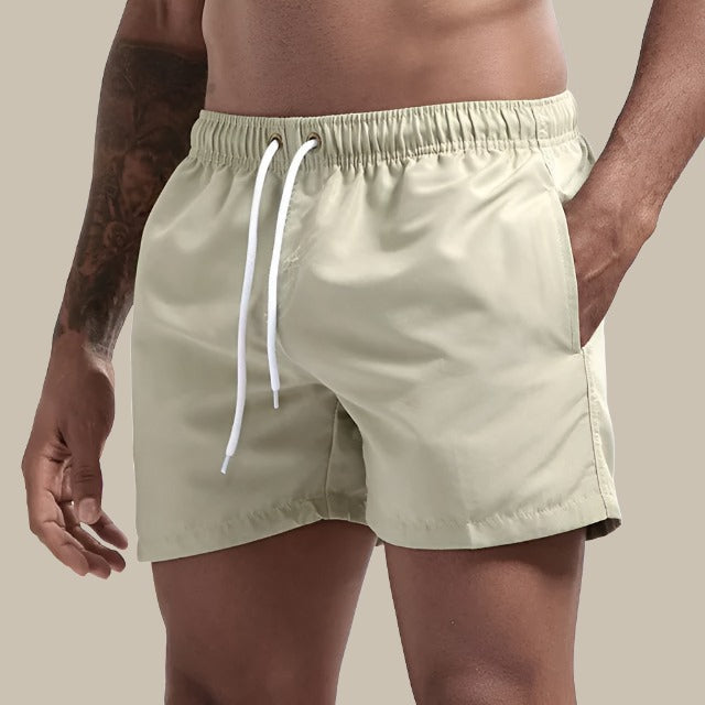 Tauch | Badeshorts Herren Schnelltrocknend mit Elastischem Bund