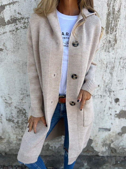 Angelika | Elegante lange Strickjacke