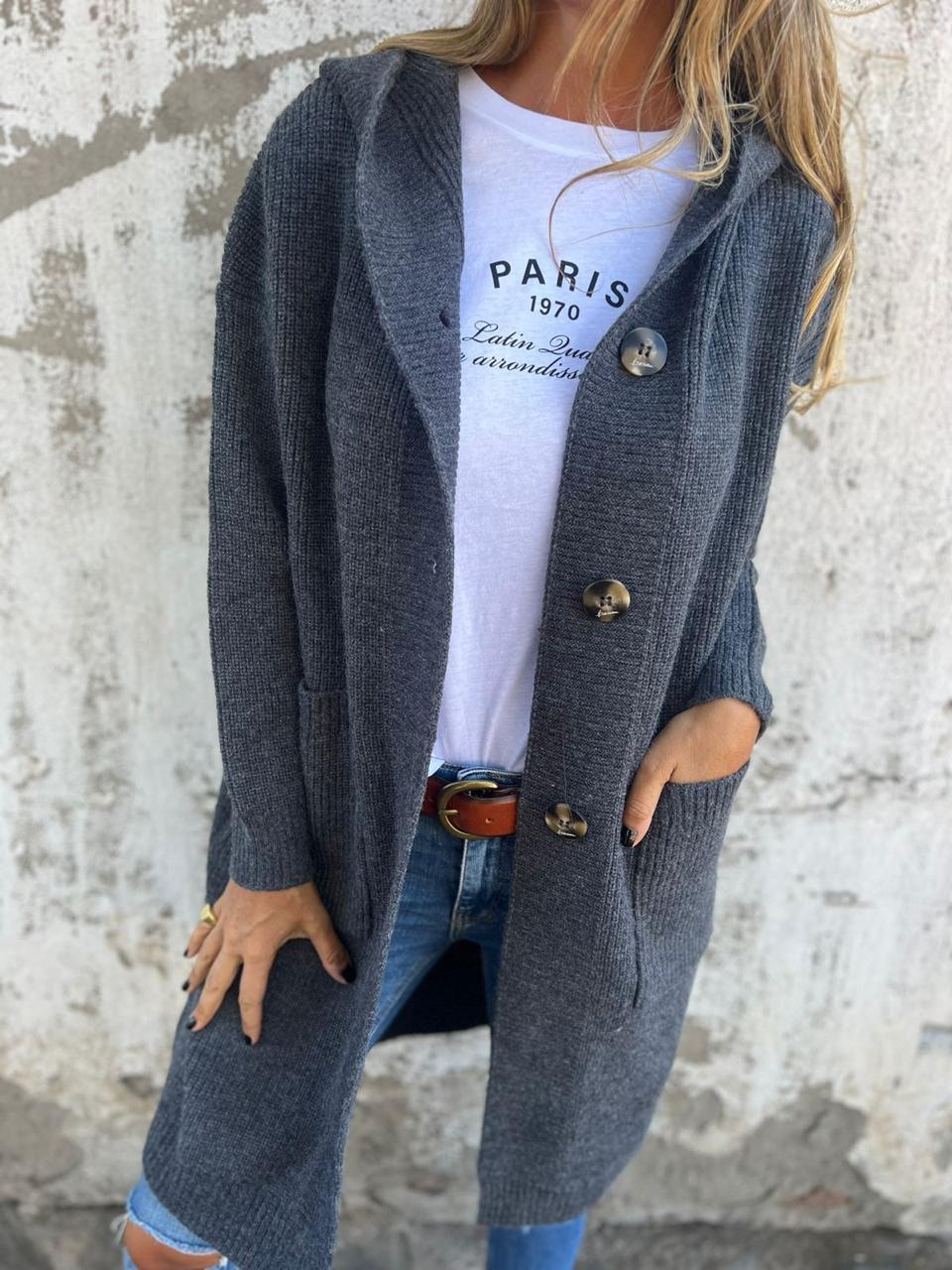 Janina | Lange und bequeme Strickjacke