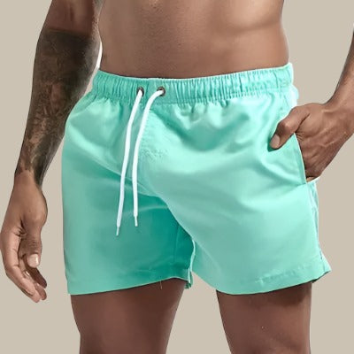 Tauch | Badeshorts Herren Schnelltrocknend mit Elastischem Bund