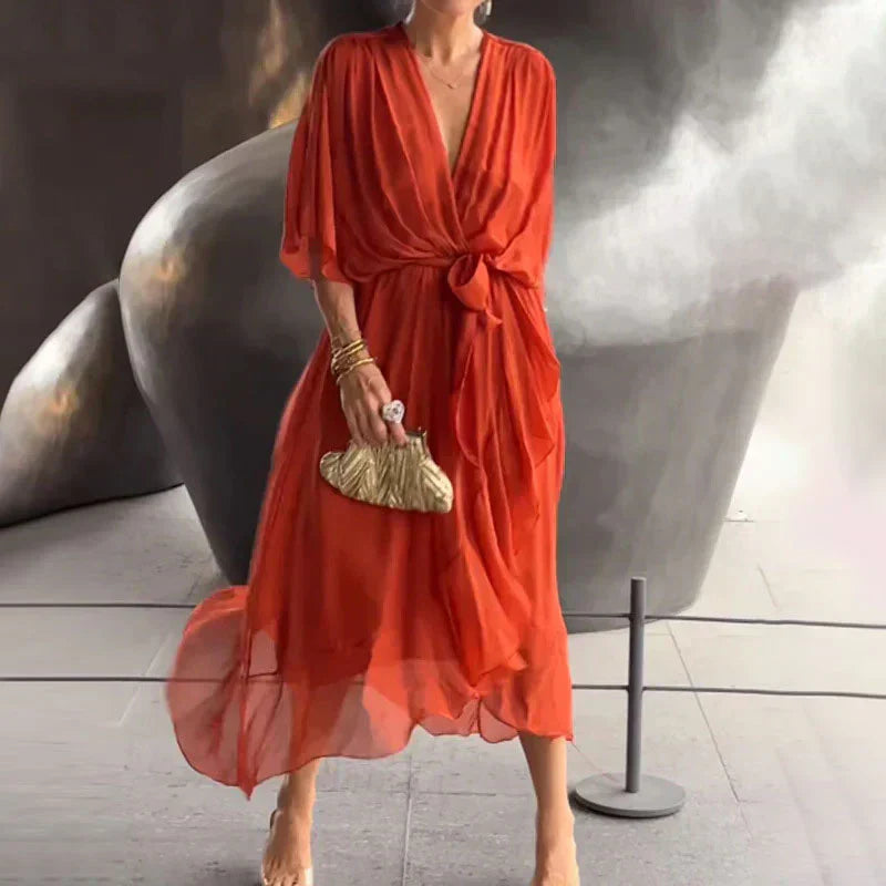 Stella | Abendkleid Lang – Elegante Silhouette, Perfekt für Hochzeiten und Abendveranstaltungen