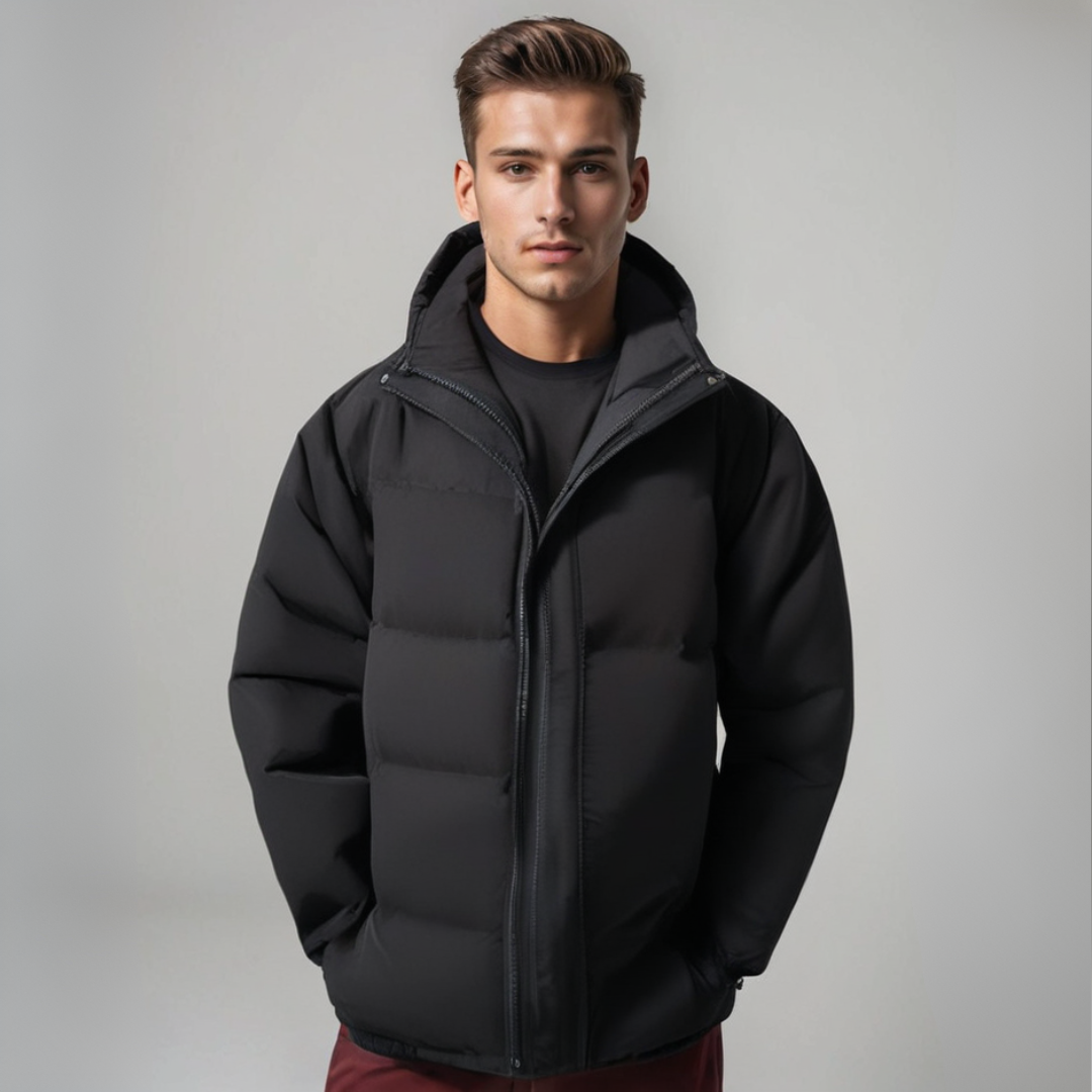 Simon | Gefütterte Winterjacke mit Kapuze